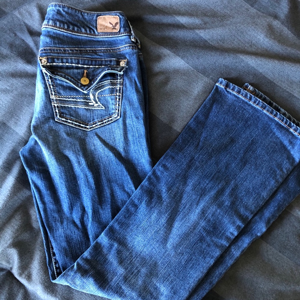 AE kick boot jeans